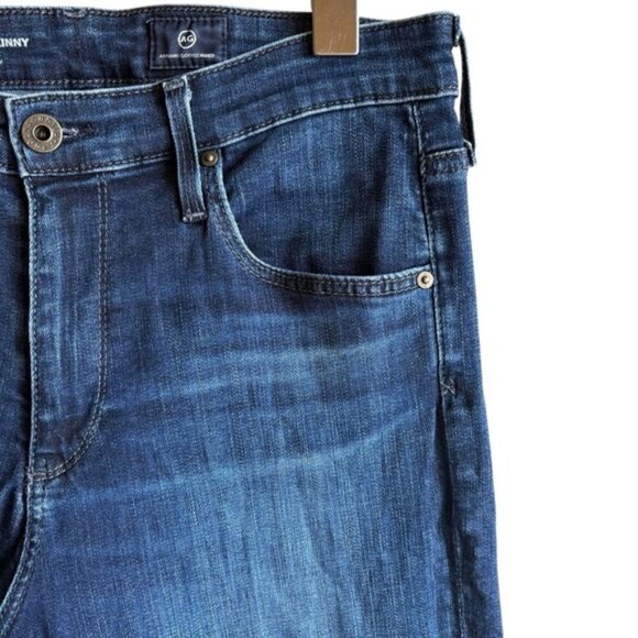 AG The Farrah High Rise Skinny Denim Jeans Blue W29 - Picture 8 of 13